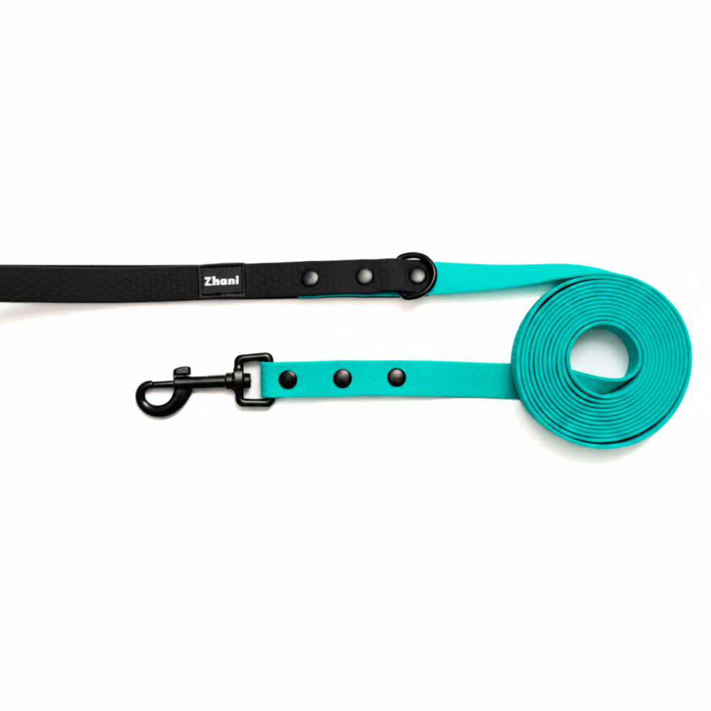 Aqua_with_Black_Handle-Long_Line_Dog_Lead_Washable_Light_Strong_Comfortable.png