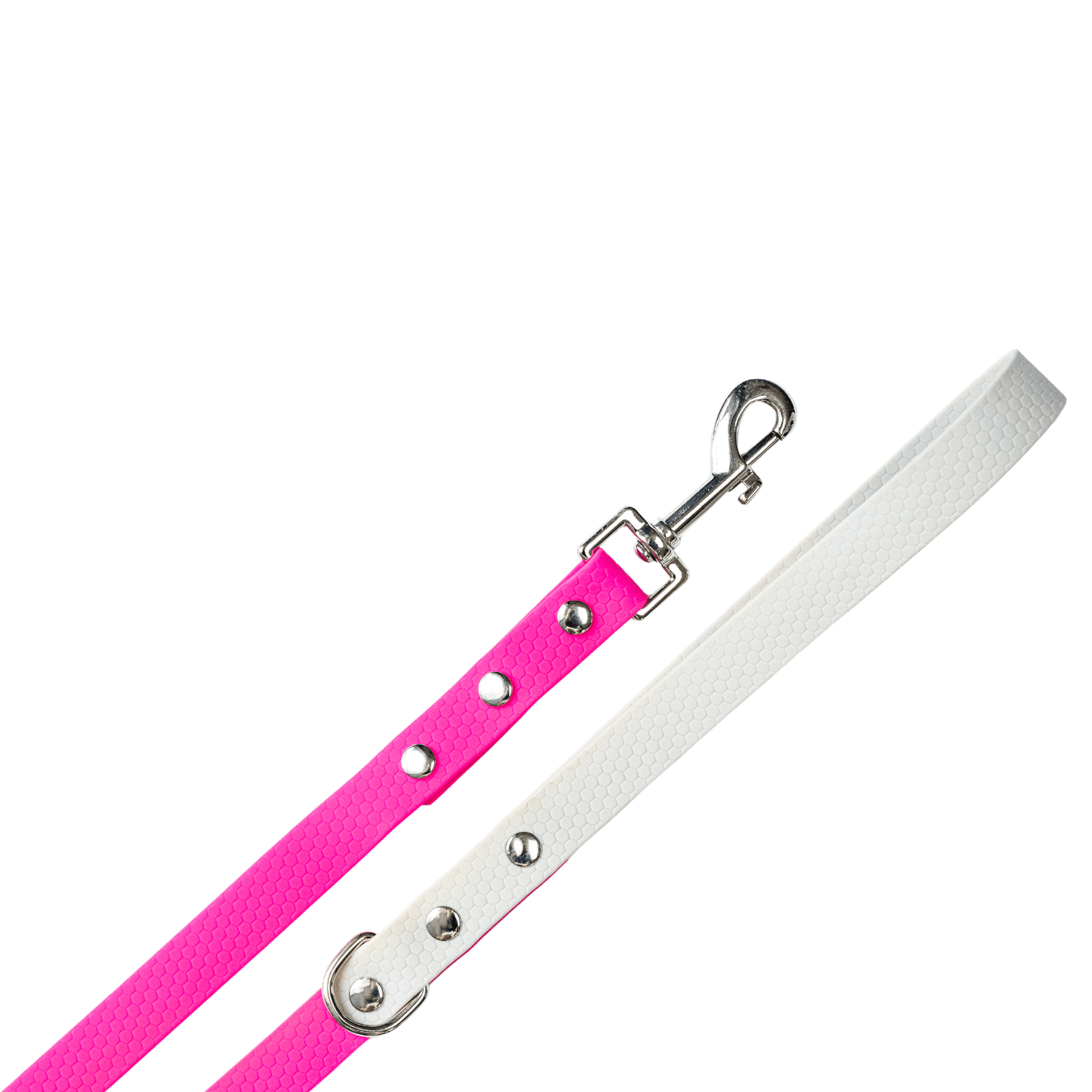 Pink with Grey Handle - Long Line Dog Lead; Washable; Light; Strong; Comfortable; Waterproof