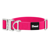 Pink & Silver Dog Collar - Washable; Durable; Flexible