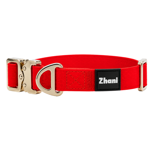 Red Dog Collar - Washable; Durable; Flexible