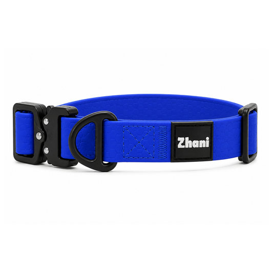 Royal Blue Dog Collar - Washable; Durable; Flexible