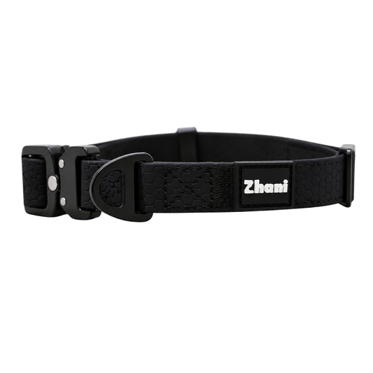 Black Dog Collar - Washable; Durable; Flexible
