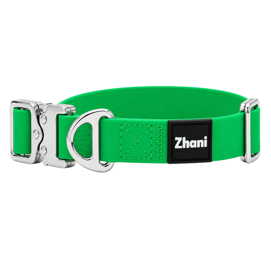 Bright Green Dog Collar - Washable; Durable; Flexible
