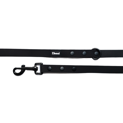 Black - Long Line Dog Lead; Washable; Light; Strong; Comfortable; Waterproof
