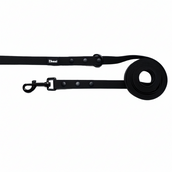 Black - Long Line Dog Lead Washable Light Strong Comfortable