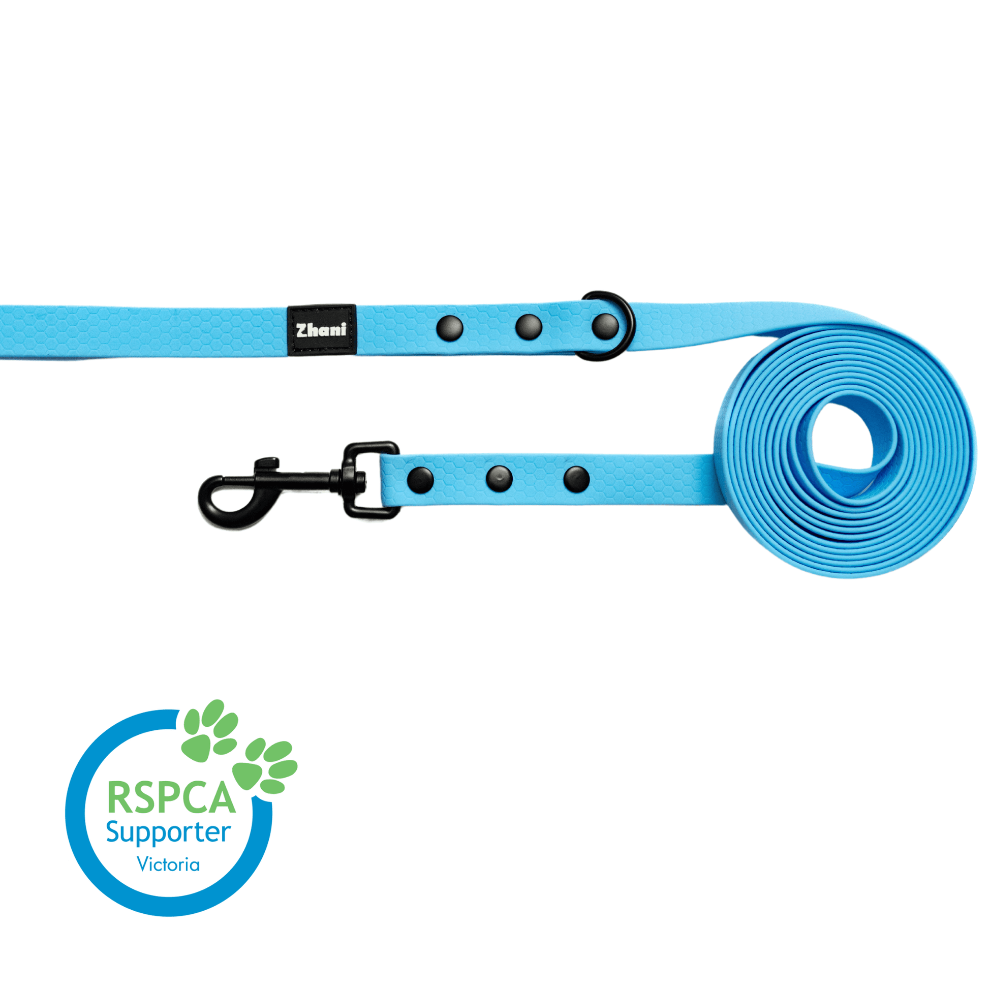 Blue - Long Line Dog Lead; Washable; Light; Strong; Comfortable; Waterproof