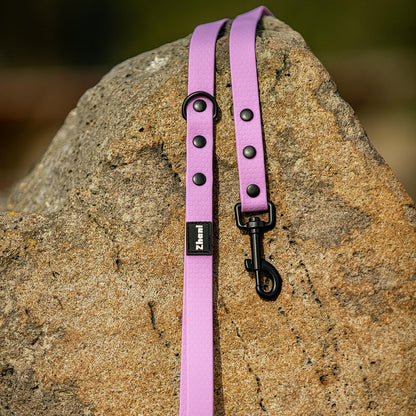 Lilac - Long Line Dog Lead; Washable; Light; Strong; Comfortable; Waterproof