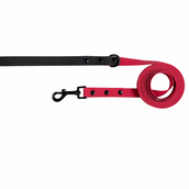Maroon with Black Handle - Long Line Dog Lead; Washable; Light; Strong; Comfortable