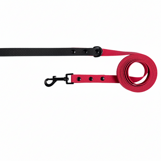 Maroon Long Line Dog Lead; Washable; Light; Strong; Comfortable; Waterproof