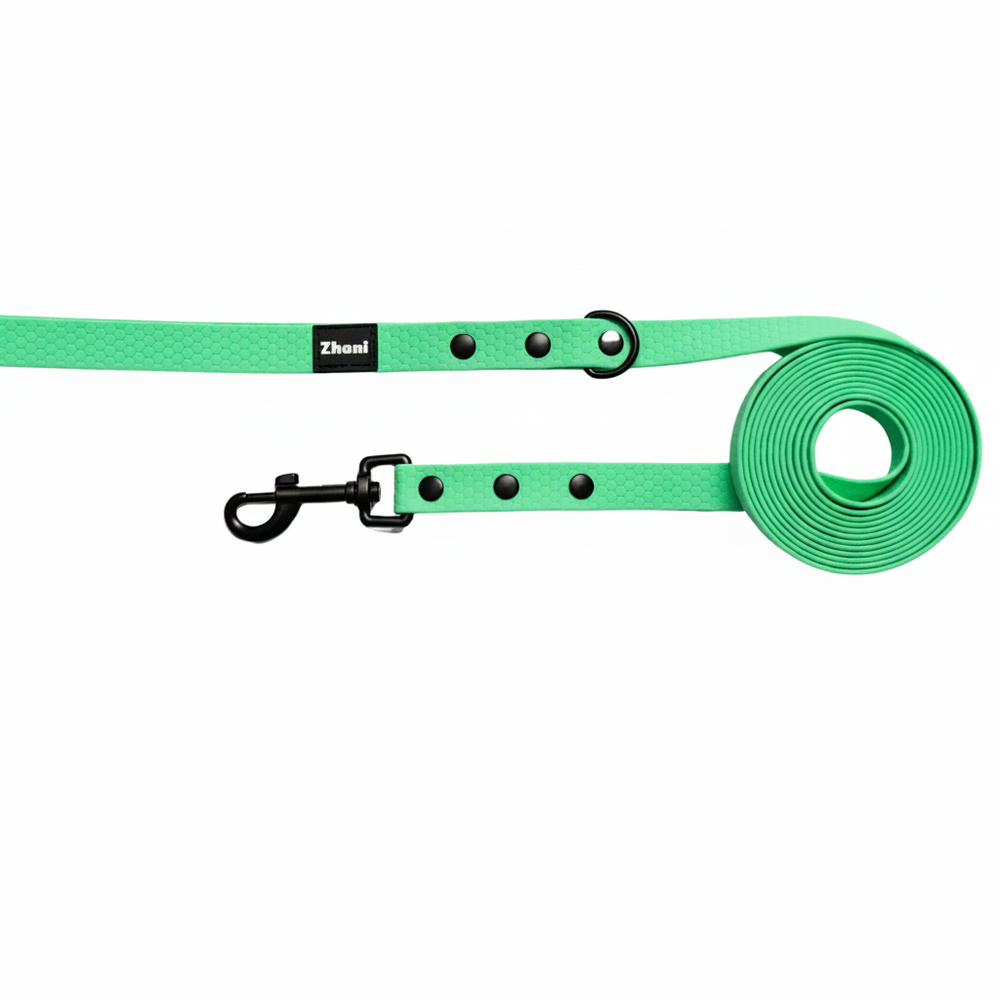 Mint Long Line Dog Lead; Washable; Light; Strong; Comfortable; Waterproof