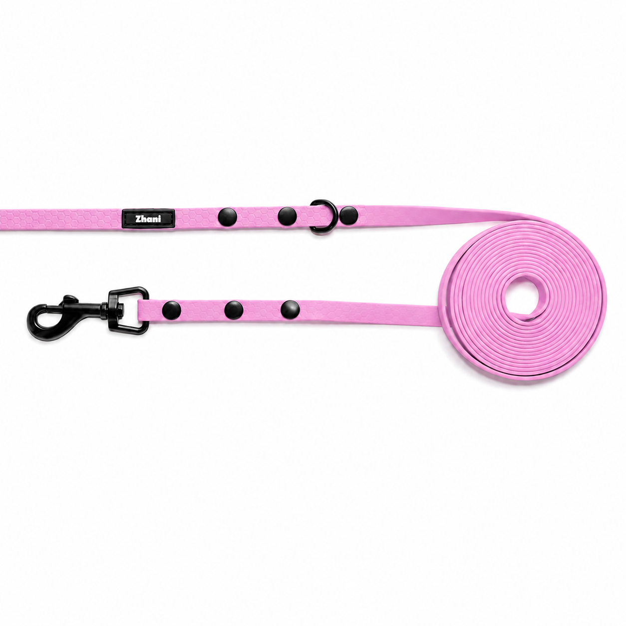 Baby Pink - Puppy & Small Dog Long Line Lead - recommended for dogs under 5kgs