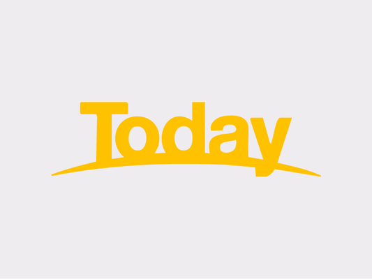 Yellow 'Today' logo on a white background