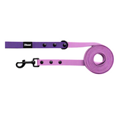 Lilac & Purple - Long Line Dog Lead; Washable; Light; Strong; Comfortable